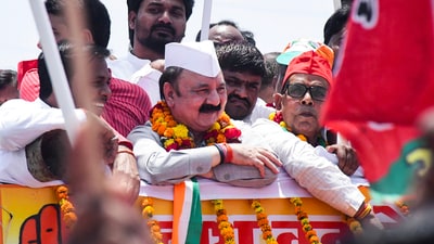 Congress candidate from Amethi constituency Kishori Lal Sharma (PTI) Congress candidate from Amethi constituency Kishori Lal Sharma (PTI)