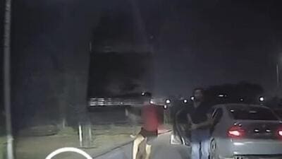The incident got recorded in the dash cam of the victim family’s car and it showed four men hurling stones at the victim family’s car after overtaking the vehicle. (HT Photo) The incident got recorded in the dash cam of the victim family’s car and it showed four men hurling stones at the victim family’s car after overtaking the vehicle. (HT Photo)