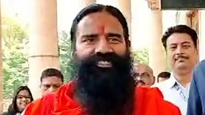 The matter pertains to a contempt case against Ramdev and Patanjali over misleading advertisements. (ANI) The matter pertains to a contempt case against Ramdev and Patanjali over misleading advertisements. (ANI)