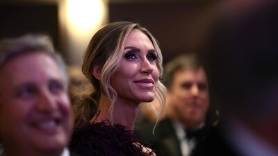 Appearing to Fox News on Sunday, Lara Trump told host Maria: “You cannot have ballots counted, Maria, after elections are over.” (AFP) Appearing to Fox News on Sunday, Lara Trump told host Maria: “You cannot have ballots counted, Maria, after elections are over.” (AFP)