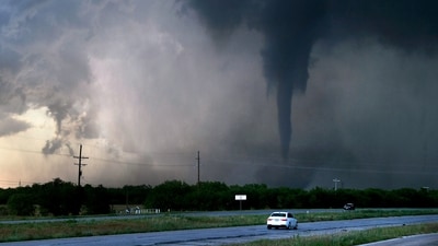 A rare 'high-risk' tornado watch has been issued for central Oklahoma and southern Kansas (REUTERS)