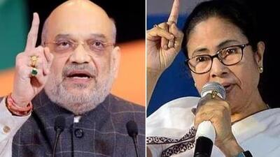 Union home minister Amit Shah (left) and West Bengal chief minister Mamata Banerjee. (File Photos) Union home minister Amit Shah (left) and West Bengal chief minister Mamata Banerjee. (File Photos)
