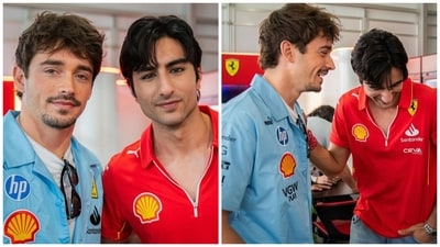 Ibrahim Ali Khan posted a bunch of photos from his day out at Formula 1. Ibrahim Ali Khan posted a bunch of photos from his day out at Formula 1.