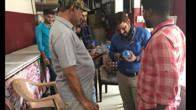The food safety officers at Karachi Bakery. (X/@Commissioner of Food Safety) The food safety officers at Karachi Bakery. (X/@Commissioner of Food Safety)