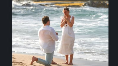 LinkedIn user Bryan Shankman shared this photo from his engagement.