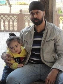 Sundeep Singh when he weighed 94 kg. (Special arrangement)