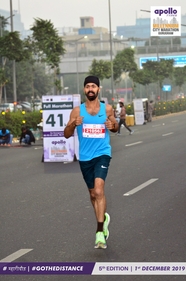 Sundeep Singh runs 70 km a week outdoors over five days, putting in 20 km, 18 km, 14 km and 10 km and an 8 km recovery run. (Special arrangement)