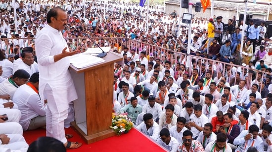 Ajit Pawar rally at Baramati -HT photo