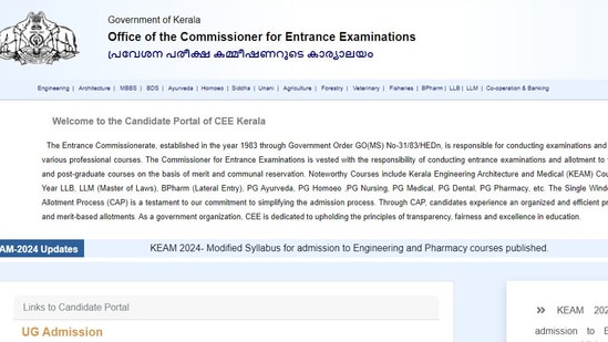 KEAM 2024: Candidates can check the revised syllabus on the official website at cee.kerala.gov.in.