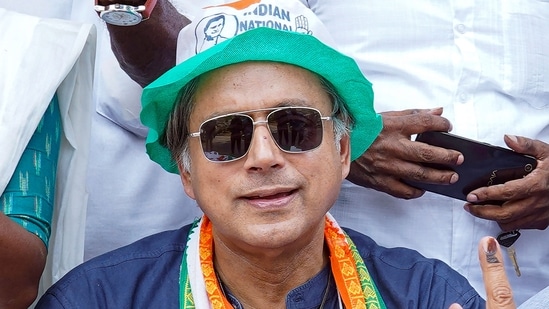 Congress candidate Shashi Tharoor (PTI)