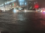 Some of the areas that saw slow-moving traffic due to waterlogging were Hennur Main Road, PG Halli, HQTC Bus stop, Ramamurthy Nagar Underpass and Hebbal Circle bus stop.