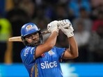 Mumbai Indians' Rohit Sharma plays a shot Mumbai Indians' Rohit Sharma plays a shot