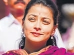 Praniti Shinde, Congress candidate contesting from the Solapur Lok Sabha seat. (HT FILE)