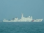 This handout picture taken on May 6, 2024 and released on May 7, 2024 by the Taiwan Coast Guard shows a Chinese Coast Guard ship sailing into the Kinmen waters. Four Chinese coastguard ships briefly sailed through Taiwan's "prohibited" waters, Taipei said. This handout picture taken on May 6, 2024 and released on May 7, 2024 by the Taiwan Coast Guard shows a Chinese Coast Guard ship sailing into the Kinmen waters. Four Chinese coastguard ships briefly sailed through Taiwan's "prohibited" waters, Taipei said.