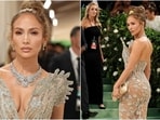 Jennifer Lopez attends the Met Gala 2024 in a nearly-naked Schiaparelli bodycon dress. Jennifer Lopez attends the Met Gala 2024 in a nearly-naked Schiaparelli bodycon dress.