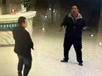 Man in CCTV footage seen holding knife in hospital lobby (Image published by The Paper) Man in CCTV footage seen holding knife in hospital lobby (Image published by The Paper)