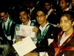 The picture shows Sundar Pichai and Sharmistha Dubey at IIT Kharagpur's convocation in 1993. The picture shows Sundar Pichai and Sharmistha Dubey at IIT Kharagpur's convocation in 1993.