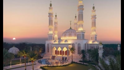 A blueprint of the proposed mosque in Dhannipur. (Sourced)
