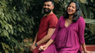 Amala Paul shared a sweet note for her husband, Jagat Desai. (Instagram)
