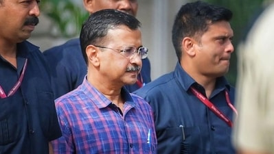 Delhi chief minister Arvind Kejriwal was produced before the court through a video conference on the expiry of his custody granted earlier. (File photo) Delhi chief minister Arvind Kejriwal was produced before the court through a video conference on the expiry of his custody granted earlier. (File photo)