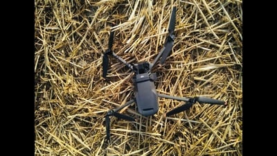 In the first case, a joint team of the Fazilka police and the Border Security Force (BSF) recovered a drone from Ganjuana village. (HT Photo)
