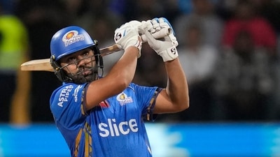 Mumbai Indians' Rohit Sharma plays a shot during the Indian Premier League cricket match between Mumbai Indians and Sunrisers Hyderabad in Mumbai (AP) Mumbai Indians' Rohit Sharma plays a shot during the Indian Premier League cricket match between Mumbai Indians and Sunrisers Hyderabad in Mumbai (AP)