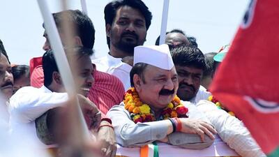 Kishori Lal Sharma is Congress candidate from Amethi seat. (ANI photo)