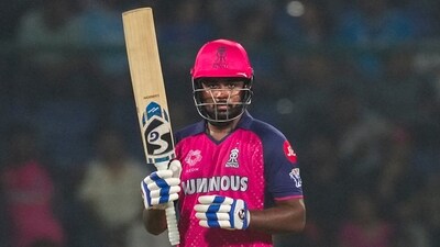 Rajasthan Royals skipper Sanju Samson has now moved to third position in Orange Cap race. (PTI) Rajasthan Royals skipper Sanju Samson has now moved to third position in Orange Cap race. (PTI)