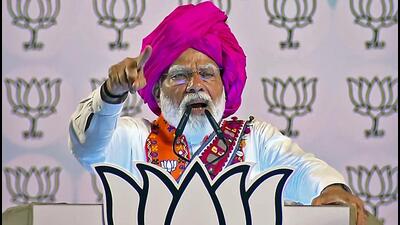 Prime Minister Narendra Modi addresses a public meeting in Beed on Tuesday (ANI) Prime Minister Narendra Modi addresses a public meeting in Beed on Tuesday (ANI)