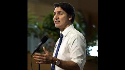 The float at the parade in Malton was promoted by Sikhs for Justice (SFJ), already declared a terrorist entity by India. SFJ linked the display to a recent comment by Trudeau that Canada is “a rule-of-law country with a strong and independent justice system, as well as a fundamental commitment to protecting all its citizens”. (AP)