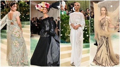 The 2024 Met Gala, held on May 6 at the Metropolitan Museum of Art, lived up to its reputation as the "fashion Oscars", dazzling attendees with a glamorous affair where celebrities made bold fashion statements in extravagant outfits. This year's theme, "Sleeping Beauties: Reawakening Fashion' and the dress code 'The Garden of Time' set the stage for a night of sartorial splendour. From actors and musicians to models, athletes and politicians, the stars graced the event with their presence. Alia Bhatt stunned in a mesmerising Sabyasachi sari, while Zendaya wowed in a vintage Givenchy by John Galliano ensemble. Let's take a closer look at some of the best-dressed celebs of the night. The 2024 Met Gala, held on May 6 at the Metropolitan Museum of Art, lived up to its reputation as the "fashion Oscars", dazzling attendees with a glamorous affair where celebrities made bold fashion statements in extravagant outfits. This year's theme, "Sleeping Beauties: Reawakening Fashion' and the dress code 'The Garden of Time' set the stage for a night of sartorial splendour. From actors and musicians to models, athletes and politicians, the stars graced the event with their presence. Alia Bhatt stunned in a mesmerising Sabyasachi sari, while Zendaya wowed in a vintage Givenchy by John Galliano ensemble. Let's take a closer look at some of the best-dressed celebs of the night.