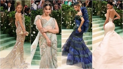 Ladies and gentlemen, The Met Gala 2024 has arrived! Fashion's biggest night at the Metropolitan Museum of Art in New York is an extravaganza of glitz and glamour as celebrities flaunt their fashion prowess in daring and imaginative outfits. This year's theme is "Sleeping Beauties: Reawakening Fashion', while the dress code is 'The Garden of Time'. From Alia Bhatt's mesmerising Sabyasachi sari to Zendaya's stunning Maison Margiela gown, let's take a look at the stunning ensembles that grace the Met's iconic fashion staircase this year. Ladies and gentlemen, The Met Gala 2024 has arrived! Fashion's biggest night at the Metropolitan Museum of Art in New York is an extravaganza of glitz and glamour as celebrities flaunt their fashion prowess in daring and imaginative outfits. This year's theme is "Sleeping Beauties: Reawakening Fashion', while the dress code is 'The Garden of Time'. From Alia Bhatt's mesmerising Sabyasachi sari to Zendaya's stunning Maison Margiela gown, let's take a look at the stunning ensembles that grace the Met's iconic fashion staircase this year.