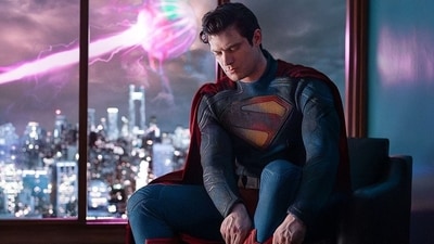 David Corenswet in his new Superman costume. (Instagram/Jamesgunn and DavidCorenswet) David Corenswet in his new Superman costume. (Instagram/Jamesgunn and DavidCorenswet)