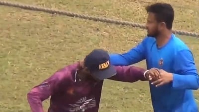 Shakib Al Hasan in his latest episode of meltdown Shakib Al Hasan in his latest episode of meltdown