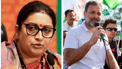 Smriti Irani, Rahul Gandhi (File photos) Smriti Irani, Rahul Gandhi (File photos)