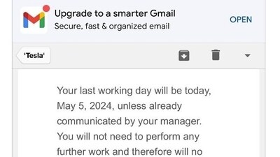Alisha Ferenczi, Tesla's Ex Senior Service Advisor shared her termination letter Alisha Ferenczi, Tesla's Ex Senior Service Advisor shared her termination letter