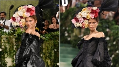 Zendaya's incredible fashion sense and jaw-dropping ensembles earned her a spot on the best-dressed list at the Met Gala 2024. The acclaimed actress made a striking return in a black 1996 John Galliano Givenchy gown. She accessorised the look elegantly with a lavish bouquet of flowers on her head, perfectly embodying the 'Garden of Time' theme. (AP, Reuters) Zendaya's incredible fashion sense and jaw-dropping ensembles earned her a spot on the best-dressed list at the Met Gala 2024. The acclaimed actress made a striking return in a black 1996 John Galliano Givenchy gown. She accessorised the look elegantly with a lavish bouquet of flowers on her head, perfectly embodying the 'Garden of Time' theme. (AP, Reuters)