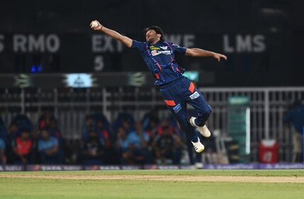 Ravi Bishnoi pulled off a stunning caught and bowled, to send Kane Williamson back in the dugout (Deepak Gupta/HT) Ravi Bishnoi pulled off a stunning caught and bowled, to send Kane Williamson back in the dugout (Deepak Gupta/HT)