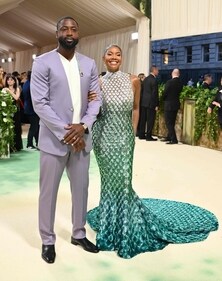 US former basketball player Dwyane Wade and US actress Gabrielle Union arrive for Met Gala in stunning ensembles. (AFP) US former basketball player Dwyane Wade and US actress Gabrielle Union arrive for Met Gala in stunning ensembles. (AFP)