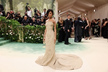 Tyla poses at the Met Gala. (REUTERS)