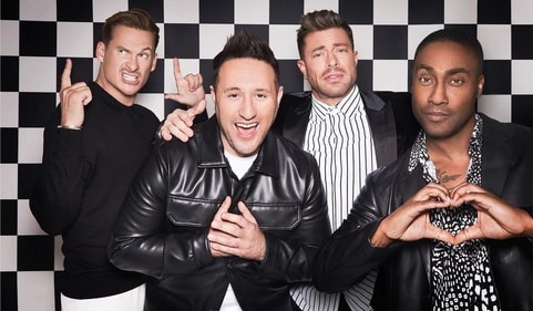 (From Left to right) Lee Ryan, Antony Costa, Duncan James and Simon Webbe (Instagram) (From Left to right) Lee Ryan, Antony Costa, Duncan James and Simon Webbe (Instagram)