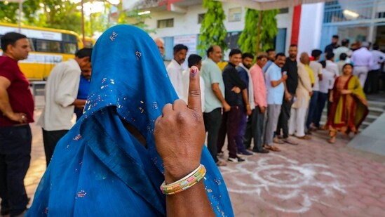 Polling for more than half of the total number of constituencies will be completed by the end of this phase.(PTI)