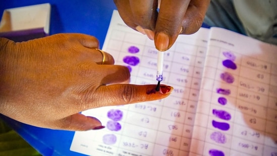 Prominent leaders to contest in today's poll battle include Union Home Minister Amit Shah, former Madhya Pradesh chief ministers Shivraj Singh Chouhan and Digvijaya Singh, Civil Aviation Minister Jyotiraditya Scindia, Union Health Minister Mansukh Mandaviya, Samajwadi Party leader Dimple Yadav, and NCP (SP) leader Supriya Sule, among others.(PTI)