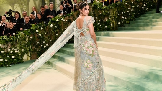 Alia Bhatt attended The Metropolitan Museum of Art's Costume Institute benefit gala celebrating the opening of the Sleeping Beauties: Reawakening Fashion exhibition on Monday. (AP)(Evan Agostini/Invision/AP)