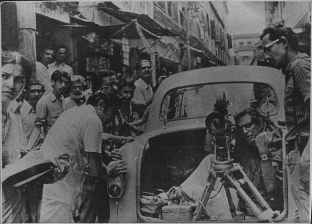 Satyajit Ray at work in a picture dated 1 January 1992. (HT Photo) Satyajit Ray at work in a picture dated 1 January 1992. (HT Photo)