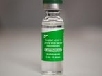 A vial of the Covishield vaccine. 