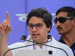 BSP leader Akash Anand addresses a public meeting ahead of the Lok Sabha elections in Agra on April 11. (PTI) BSP leader Akash Anand addresses a public meeting ahead of the Lok Sabha elections in Agra on April 11. (PTI)