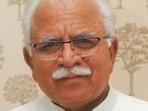 Former Haryana CM Manohar Lal Khattar. (HT File) Former Haryana CM Manohar Lal Khattar. (HT File)