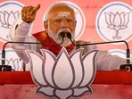 Prime Minister Narendra Modi addresses an election campaign rally in Karimnagar. Prime Minister Narendra Modi addresses an election campaign rally in Karimnagar.