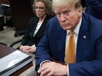 Donald Trump seen ‘cursing audibly’ and shaking his head during the trial (Photo by Win McNamee / POOL / AFP)